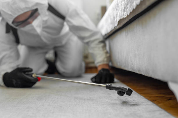 Professional Mosquito Control technician working in Hickam Housing, HI